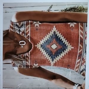 Sleeveless Southwestern Print Top NWOT